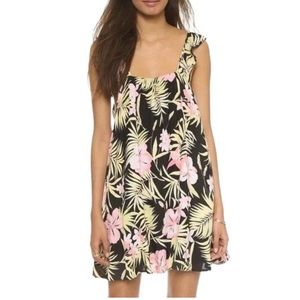 For Love and Lemons Pacific Tropical Palm Backless Dress
